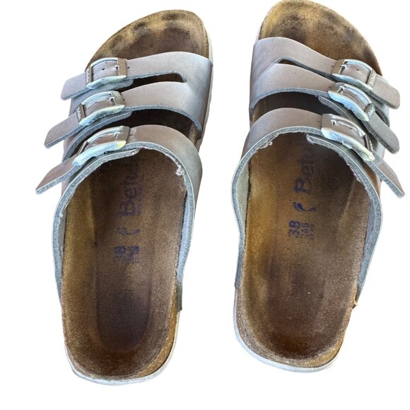 Betula by Birkenstock Leo Soft Footbed Sandal Size 38 Narrow Fit / US W7 M 5 - Picture 8 of 12